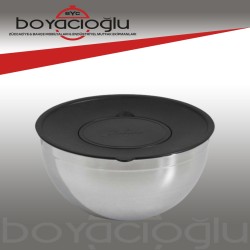 CKR2619 LARA 24CM KAPAKLI ÇELİK KASE