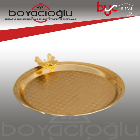 COOKER CKR3269 YUVARLAK KELEBEKLİ SUNUM TEPSİ
