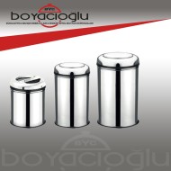 ÇELİK ÇÖP KOVASI PRATİK KAPAK 16LT