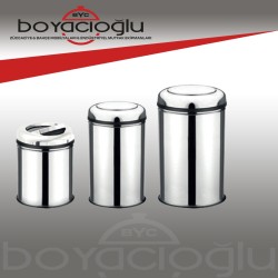 ÇELİK ÇÖP KOVASI PRATİK KAPAK 16LT