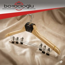 CLKN-142 AHŞAP MANDALLI ELBİSE ASKI ETEK 3LÜ