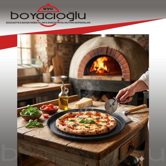 CLKN-2523 DELİKLİ PİZZA TAVASI 32CM