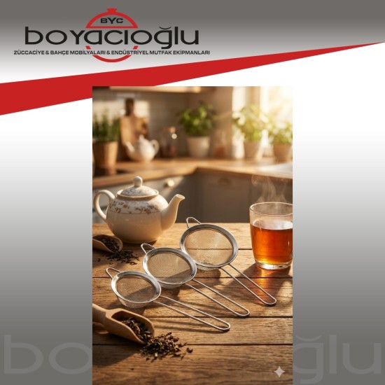 CLKN-758 METAL 3LÜ ÇAY SÜZGEÇ