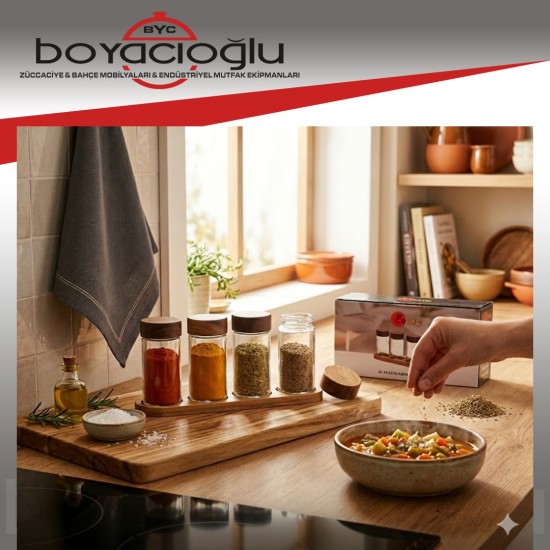 BYCOMO COM-470 STANDLI 4LÜ BAHARATLIK