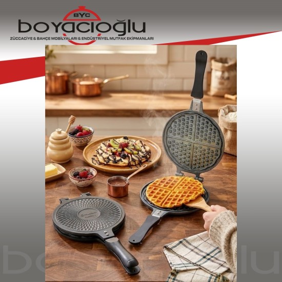 POLOCHEF DÖKÜM WAFFLE EL TOST
