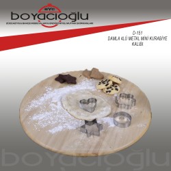 DAMLA 4LÜ METAL MİNİ KURABİYE KALIBI