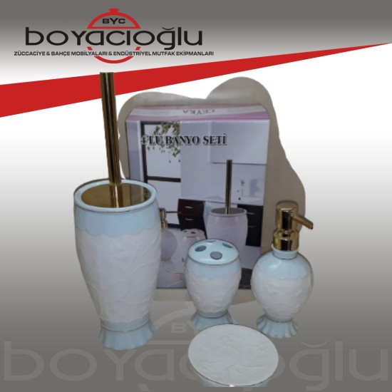 CEYKA D21380 4LÜ PORSALEN BANYO SETİ CEYKA D21380 4LÜ PORSALEN BANYO SETİ