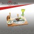 PORSELEN BAMBU SUNUM TAHTASI BIÇAKLI