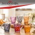 DELICATE 6LI RENKLİ CAM KUPA BARDAK