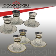 DNZART ALYA DEKORLU ÇAY SETİ