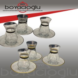 DNZART ALYA DEKORLU ÇAY SETİ