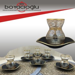 DNZART MEVLANA DEKORLU ÇAY SETİ