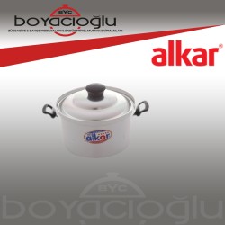ALKAR ELOKSAL DÜZ KULPLU TENCERE 36NO