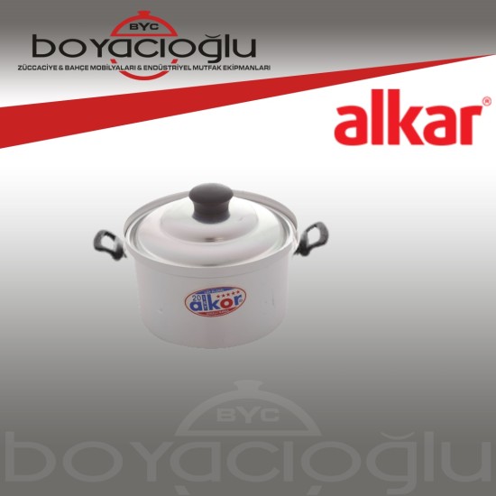 ALKAR ELOKSAL DÜZ KULPLU TENCERE 40NO ALKAR ELOKSAL DÜZ KULPLU TENCERE 40NO