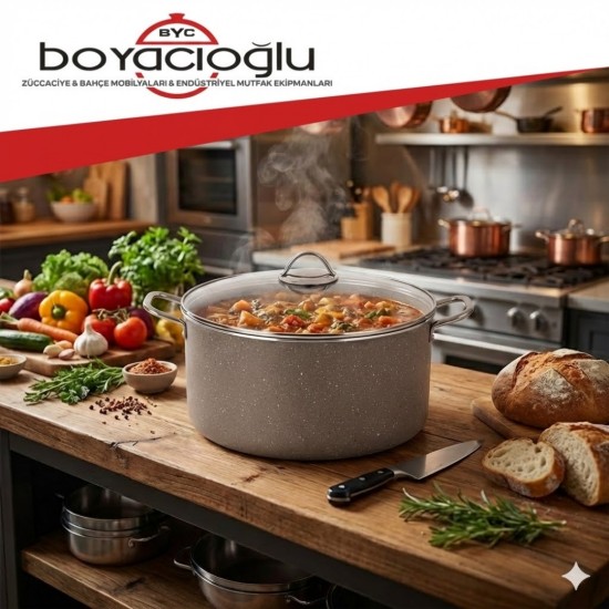 MEHTAP ENDÜSTRİYEL GRANİT TENCERE DERİN 36CM