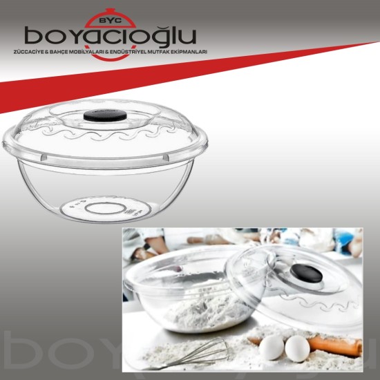 ERKOÇ E-103 3NO KAPAKLI HAMUR LEĞENİ (ŞEFFAF ) 15 LT ERKOÇ E-103 3NO KAPAKLI HAMUR LEĞENİ (ŞEFFAF ) 15 LT