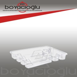 ERKOÇ E-202 BÜYÜK ÇEKMECE KAŞIKLIK (ŞEFFAF)