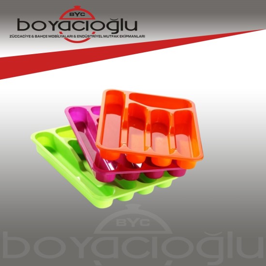 ERKOÇ E-203 BÜYÜK ÇEKMECE KAŞIKLIK (RENKLİ)
