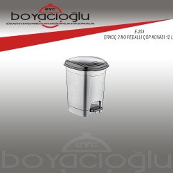 ERKOÇ E-253 2NO PEDALLI ÇÖP KOVASI 12 LT 