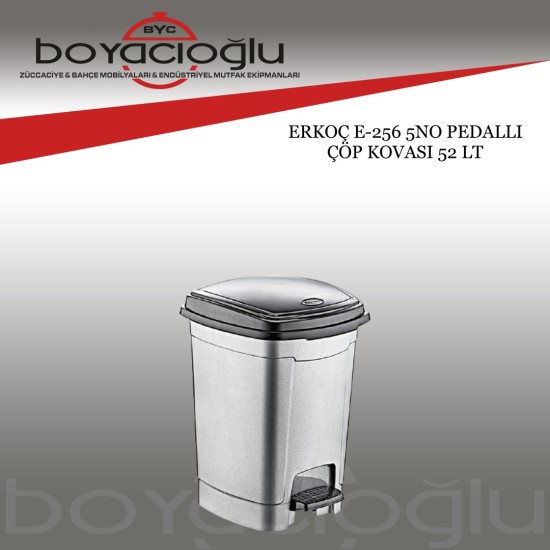 ERKOÇ E-256 5NO PEDALLI ÇÖP KOVASI 52 LT ERKOÇ E-256 5NO PEDALLI ÇÖP KOVASI 52 LT