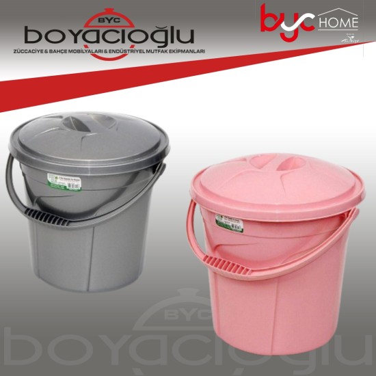 ERKOÇ E-316 4NO KAPAKLI SU KOVASI (RENKLİ) 15LT