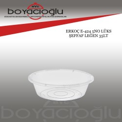 ERKOÇ E-424 5NO LÜKS ŞEFFAF LEĞEN 35LT