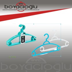 ERKOÇ E-440 LÜX ELBİSE ASKISI(RENKLİ) 
