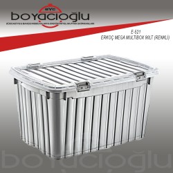 ERKOÇ E-521 MEGA MULTİ KİLER BOX 90LT (RENKLİ)