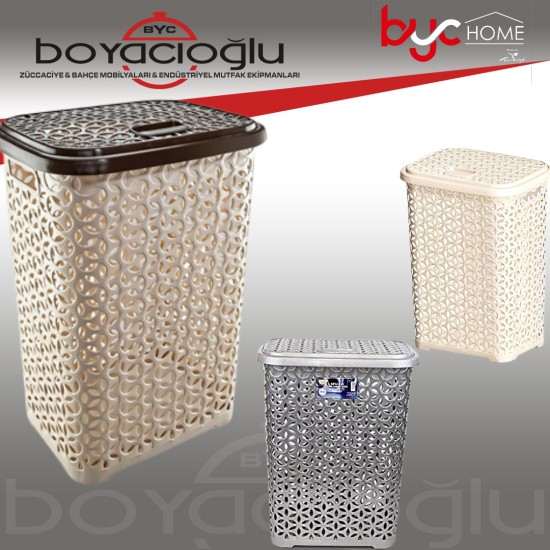ERKOÇ E-571 RATTAN YILDIZ KİRLİ ÇAMAŞIRLIK 60LT ERKOÇ E-571 RATTAN YILDIZ KİRLİ ÇAMAŞIRLIK 60LT
