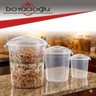 ERKOÇ E-583 BAKLİYAT KOVASI 70LT (ŞEFFAF) 