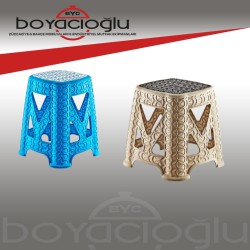 ERKOÇ E-601 RATTAN YILDIZ TABURE ORTA
