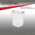 ERKOÇ E-630 KARE BAKLİYAT KOVASI 50LT ŞEFFAF