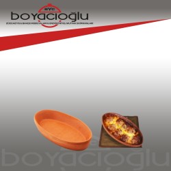 ELİZİ GÜVEÇ KÜÇÜK OVAL ET TAVA İKİLİ(23x11)