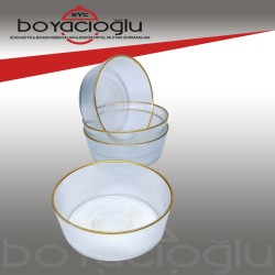 GLASSCOM ELENA-ZEYN DİK KASE 12CM YALDIZ
