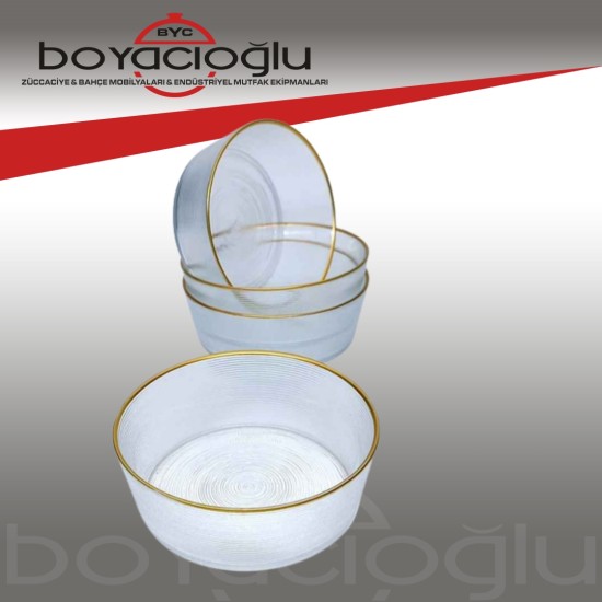 GLASSCOM ELENA-ZEYN DİK KASE 12CM YALDIZ GLASSCOM ELENA-ZEYN DİK KASE 12CM YALDIZ