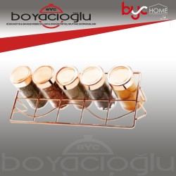 TUTKU EML-010 STANDLI 5Lİ BAHARATLIK