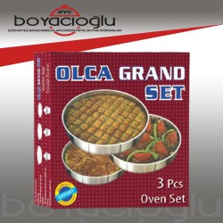 OLCA 3 LÜ GRANDE FIRIN TEPSİ SET 34-38-42