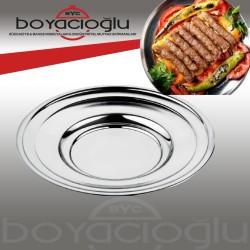 PASLANMAZ KÖFTECİ TABAK 1NO LENGER 27CM
