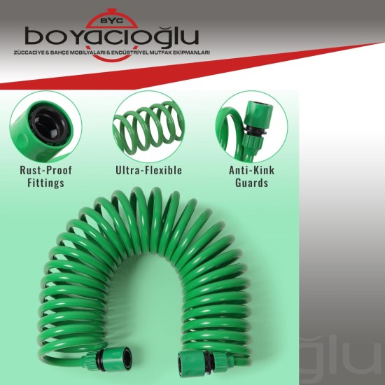 ENFA ENF-627 SPİRAL BAHÇE SULAMA HORTUMU 7,5MT