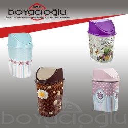 ERD-009 ERDEM 2NO KLİK ÇÖP KOVASI DESENLİ 8,5LT