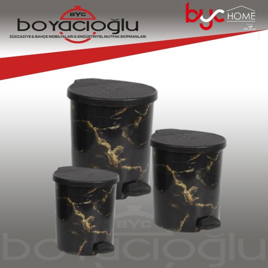 ERD-080 ERDEM 3LÜ DESENLİ PEDALLI ÇÖP