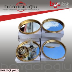 EST-003-11 BONCUKLU YUV. AYNALI SUNUM TEPSİ