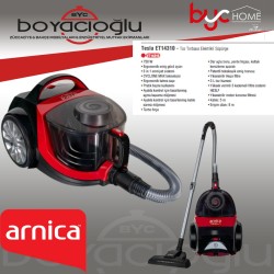 ARNİCA TESLA KIRMIZI TORBASIZ SÜPÜRGE