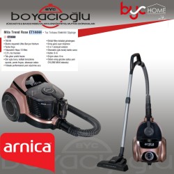 ARNİCA MİLA TREND TOZ TORBASIZ ELEKTRİKLİ SÜPÜRGE