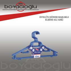 EVELÜX DÖNER BAŞLIKLI ELBİSE 6LI ASKI  