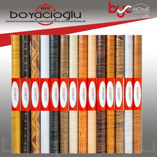 FL10 YAPIŞKAN FOLYO 45CMX5M AHŞAP DESEN