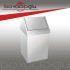 ÇELİK ÇÖP KOVASI ÇATI KAPAK 36LT