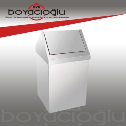 ÇELİK ÇÖP KOVASI ÇATI KAPAK 54LT
