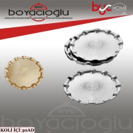 FVR-001-11 YUVARLAK BOYALI PLS SUNUM TEPSİ