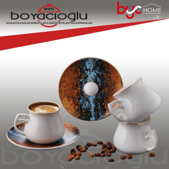 GÖNÜL G3391 PORS. 6LI KAHVE FİNCAN TK. GÖNÜL G3391 PORS. 6LI KAHVE FİNCAN TK.